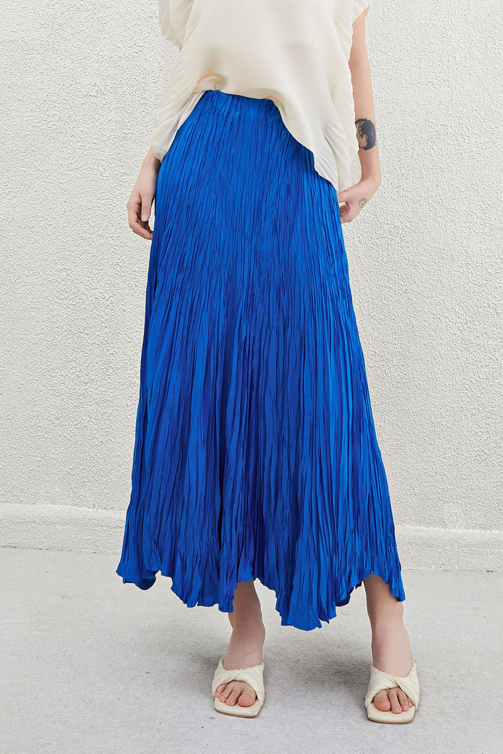 PLEATS PLEASE ISSEY MIYAKE Style A-Line Midi Skirt