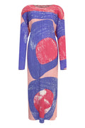PLEATS PLEASE ISSEY MIYAKE Style Circle Print Midi Dress