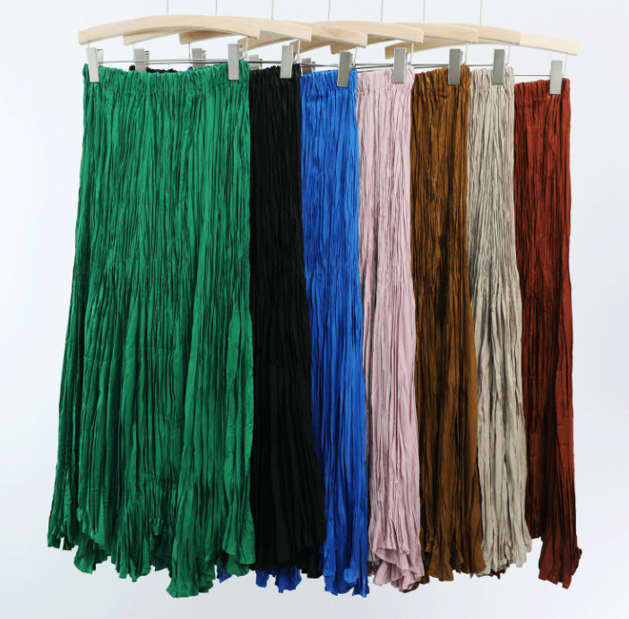 PLEATS PLEASE ISSEY MIYAKE Style A-Line Midi Skirt